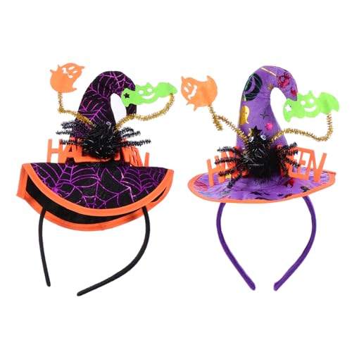 Supvox 2 Stück Halloween Spider Witch Hat Haarreifen Party Haarreif für Halloween Deko Elastisch für Frauen Erwachsene Auffälliges Party Accessoire und Karneval Supvox 2 Stück Halloween Spider Witch Hat Haarreifen Party Haarreif für Halloween Deko Elastisch für Frauen Erwachsene Auffälliges Party Accessoire und Karneval von Supvox