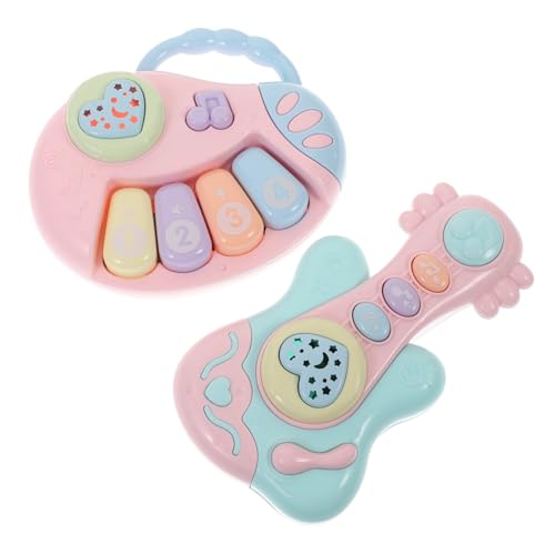 Supvox 2 Stück Handring Musikspielzeug Babyspielzeug Kleinkindspielzeug Lernspielzeug Für Babys Kleinkind Musikinstrumente Leuchtspielzeug Musikspielzeug Kunststoff Zufällige Farbe von Supvox