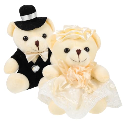 Supvox 2 Stück Hochzeitspuppe knuddelig Bärenpuppe -Stoffbär Stofftierhochzeit Nettes Bären -Zeug Plüschtiere Hochzeit tragen Bär Plüsch Plüschbär Bär Figur PP Baumwolle Weiß Supvox 2 Stück Hochzeitspuppe knuddelig Bärenpuppe -Stoffbär Stofftierhochzeit Nettes Bären -Zeug Plüschtiere Hochzeit tragen Bär Plüsch Plüschbär Bär Figur PP Baumwolle Weiß von Supvox