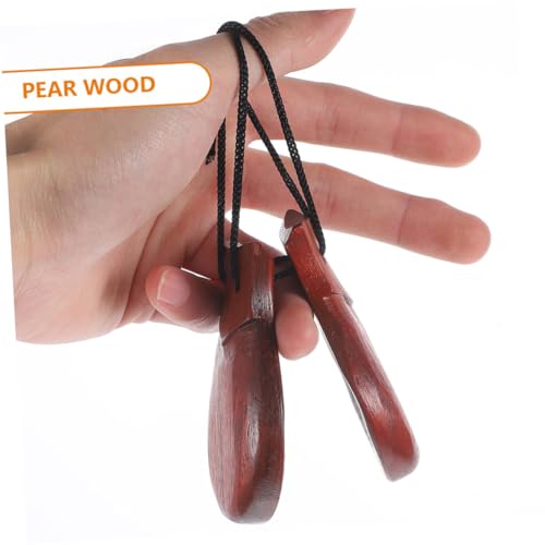 Supvox 2 Stück Holz Kastagnetten für Erwachsene Ergonomisch Geformt Klarer Klang aus Birnenholz Perfektes Percussion Instrument für Auftritte Party Freizeit und Geschenkideen Supvox 2 Stück Holz Kastagnetten für Erwachsene Ergonomisch Geformt Klarer Klang aus Birnenholz Perfektes Percussion Instrument für Auftritte Party Freizeit und Geschenkideen von Supvox