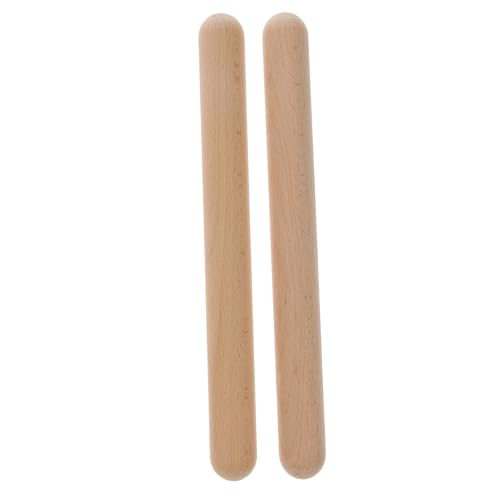 Supvox 2 Stück Holz rhythmusstöcke Percussion Instrument Musikalische Lernstäbe Sicher Rundend Pädagogisch Für Früherziehung Musikinstrument Zubehör Supvox 2 Stück Holz rhythmusstöcke Percussion Instrument Musikalische Lernstäbe Sicher Rundend Pädagogisch Für Früherziehung Musikinstrument Zubehör von Supvox