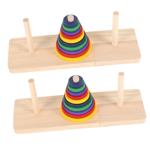 Supvox 2 Stück Holzspiel Turm Hanoi Puzzle für Erwachsene Intelligentes Kreatives Brettspiel Denkfähigkeiten für DIY Partys und Entspannende Spielstunden Supvox 2 Stück Holzspiel Turm Hanoi Puzzle für Erwachsene Intelligentes Kreatives Brettspiel Denkfähigkeiten für DIY Partys und Entspannende Spielstunden von Supvox