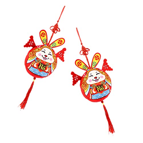 Supvox 2 Stück Jahr des Hasen-Maskottchens Ausgestopftes Hasen-Maskottchen- hüpfendes Hasenspielzeug Plüschtier Kaninchen-Maskottchen hängen süße Kuscheltiere Stoff Bunt Supvox 2 Stück Jahr des Hasen-Maskottchens Ausgestopftes Hasen-Maskottchen- hüpfendes Hasenspielzeug Plüschtier Kaninchen-Maskottchen hängen süße Kuscheltiere Stoff Bunt von Supvox
