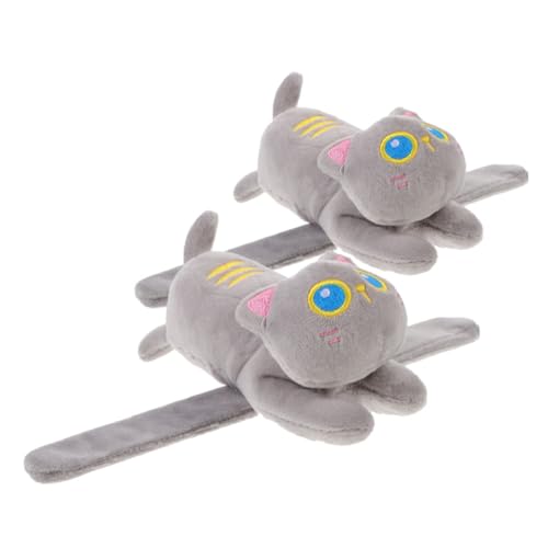 Supvox 2 Stück Katzen Slap Armbänder Tiermotiv Handgelenkspielzeug Partydeko und für Leicht und Bequem zum Langlebig und Sicher Supvox 2 Stück Katzen Slap Armbänder Tiermotiv Handgelenkspielzeug Partydeko und für Leicht und Bequem zum Langlebig und Sicher von Supvox
