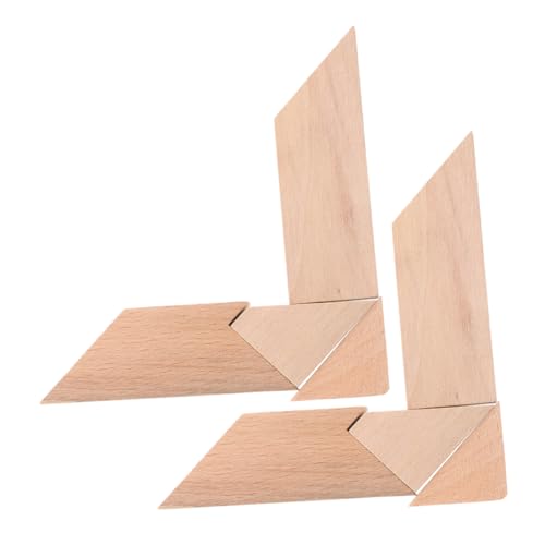 Supvox 2 Stück Kinderpuzzle für Holzpuzzle Erziehungsspielzeug interaktives Puzzle für Kleinkinder Denksportpuzzle aus Holz Denksportaufgaben aus Holz Khaki von Supvox