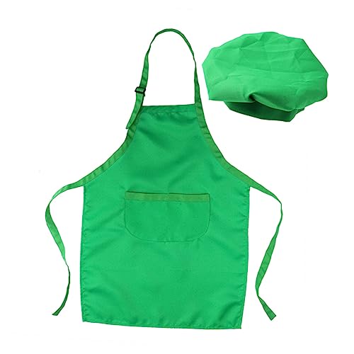 Supvox 2 Stück Kinderschürze -Hut -Set malen Schürze Kochen Ärmel Verspielter Koch Schürze Kinderküchenbackwerkzeugschürze Kinderschürze zum Kochen Kochschürzen Grün Supvox 2 Stück Kinderschürze -Hut -Set malen Schürze Kochen Ärmel Verspielter Koch Schürze Kinderküchenbackwerkzeugschürze Kinderschürze zum Kochen Kochschürzen Grün von Supvox