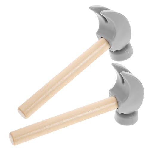 Supvox 2 Stück Kleines Holzhammer Kleinkindspielzeug Babyspielzeug Kinderwerkzeuge Hämmerspielzeug Hammer Für Kleinkindhammer Kleine Hämmer Simulationswerkzeuge Holzhammer von Supvox