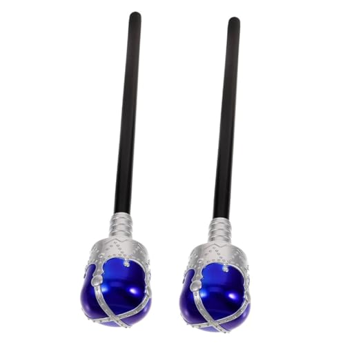 Supvox 2 Stück Königszepter für Halloween Kostümzubehör Sicheres und Kinderfreundliches für Rollenspiele und Kostümpartys Blaues Design von Supvox