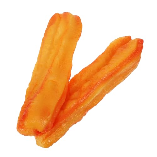 Supvox 2 Stück Künstliches Frittierfood Modell Realistische Simulation von Chinesischem Essen für Fotografie und Lehrzwecke Deko für Frühstücksläden und Fensteranzeigen von Supvox