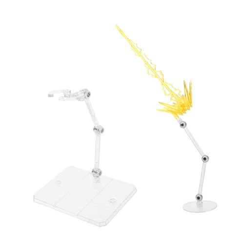 Supvox 2 Stück Laserenergie-Ornamente Puppenständer Aus Kunststoff Puppenunterstützungsstand Basis Für Figuren Spielzeugständer Zum Zusammenbauen Puppenmodellständer Yellow Plastik von Supvox