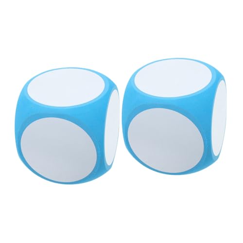 Supvox 2 Stück Löschbare Puzzle-bauwürfel Leeres Brettspiel Trockenlöschblöcke Lehrmittel Benutzerdefinierte Große Leere DIY-brettspiel Brettspiel DIY Sky-Blue Schaum von Supvox