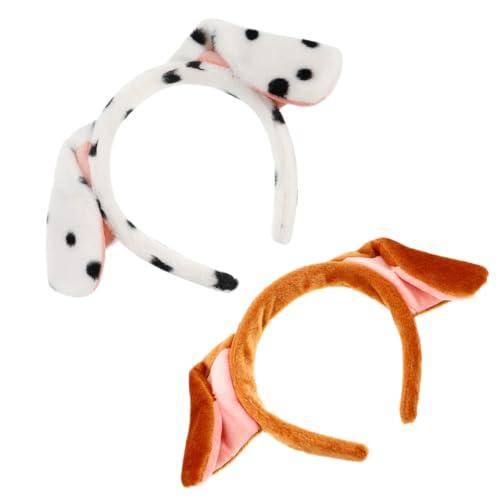 Supvox 2 Stück Lustige Cartoon Hundeohren Haarreif für Erwachsene und Verkleidungshaarband für Partys Reisen und Cosplay und Anpassbar von Supvox