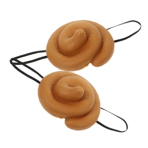 Supvox 2 Stück Lustige Poop Hut für Pranks Realistisches Kopfstück für Halloween Cosplay und Partys Wiederverwendbares Accessoire für Erwachsene von Supvox