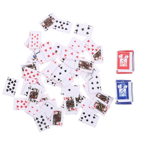 Supvox 2 Stück Maßstab Kleine Pokerkarten mit Klarem Muster Kreatives Kartenspiel für Puppenhaus Familien und Bürospiel Zufälliger Stil Geeignet für Erwachsene Supvox 2 Stück Maßstab Kleine Pokerkarten mit Klarem Muster Kreatives Kartenspiel für Puppenhaus Familien und Bürospiel Zufälliger Stil Geeignet für Erwachsene von Supvox