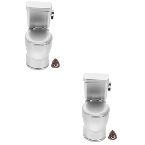 Supvox 2 Stück Maßstab Mini Badezimmer Zubehör mit Sound Ladefunktion Material Puppenhaus Dekoration und Accessoire für DIY und Sammler von Supvox