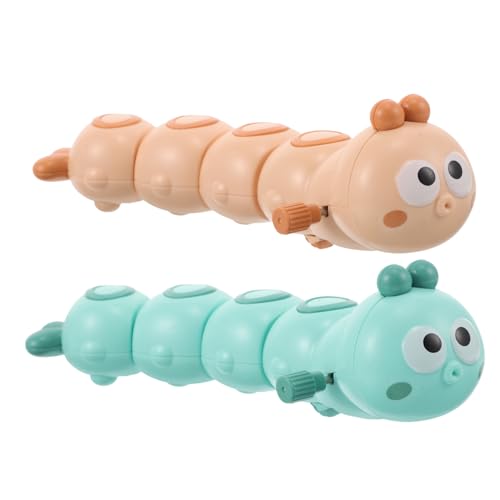Supvox 2 Stück Mechanische Raupenspielfiguren Wind Up Beweglich Springend und Laufend Motorikspielzeug Ab Jahren Sicher und Pädagogisch für Geburtstagsgeschenke und Kinderpartys von Supvox