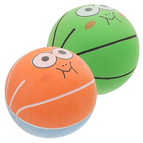 Supvox 2 Stück Mini Elastische Basketball Spielbälle aus Strapazierfähigem Gummi rutschfeste Stressabbau Sprungbälle für Tragbare Partyspielzeuge zur Hand Auge Koordination und Supvox 2 Stück Mini Elastische Basketball Spielbälle aus Strapazierfähigem Gummi rutschfeste Stressabbau Sprungbälle für Tragbare Partyspielzeuge zur Hand Auge Koordination und von Supvox