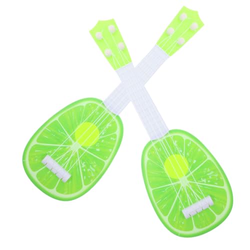 Supvox 2 Stück Mini Früchte Gitarre für Realistische Nachbildung Pädagogisches Musikinstrument Abriebfest für Anfänger und Musikförderung bei Jungen und Mädchen von Supvox