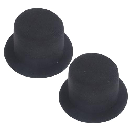 Supvox 2 Stück Mini Hüte DIY Handarbeit Miniatur Puppenhüte Schwarz Bastelzubehör für Puppendekoration und Partybedarf Supvox 2 Stück Mini Hüte DIY Handarbeit Miniatur Puppenhüte Schwarz Bastelzubehör für Puppendekoration und Partybedarf von Supvox