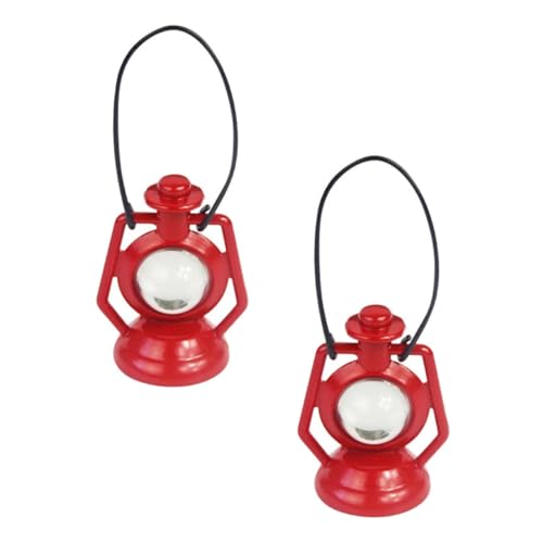 Supvox 2 Stück Mini-Petroleumlampe deko für Puppenhaus-Miniaturlaternen Vintage Mini-Laterne Miniatur-Petroleumlampe Bildungsspielzeug Legierung rot Supvox 2 Stück Mini-Petroleumlampe deko für Puppenhaus-Miniaturlaternen Vintage Mini-Laterne Miniatur-Petroleumlampe Bildungsspielzeug Legierung rot von Supvox