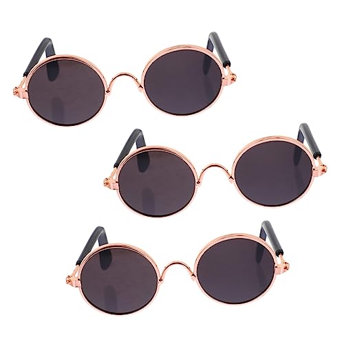 Supvox 2 Stück Mini Sonnenbrillen für Puppen Teiliges aus Hochwertigem und Legierung für Puppenoutfits Kreative Spielzeuge und Fotorequisiten von Supvox