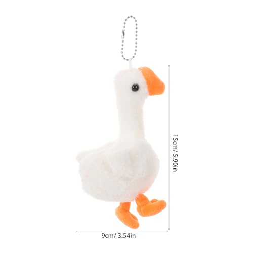 Supvox 2 Stück Mini-Stofftier, Plüschgans, Party-Geschenke für Kinder, Klauenmaschine, Füllmaterial, Goody Bag Stuffers, Schlüsselanhänger, Karnevalspreise, Klassenzimmer-Belohnungsgeschenk von Supvox