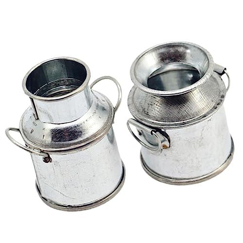 Supvox 2 Stück Mini-Vase aus Eisen bastelset basteln für hühner metallfass Children Toys Puppenhaus-Milchkanne Mini- Mini-Hausmodelle kleine Vase Silver Supvox 2 Stück Mini-Vase aus Eisen bastelset basteln für hühner metallfass Children Toys Puppenhaus-Milchkanne Mini- Mini-Hausmodelle kleine Vase Silver von Supvox