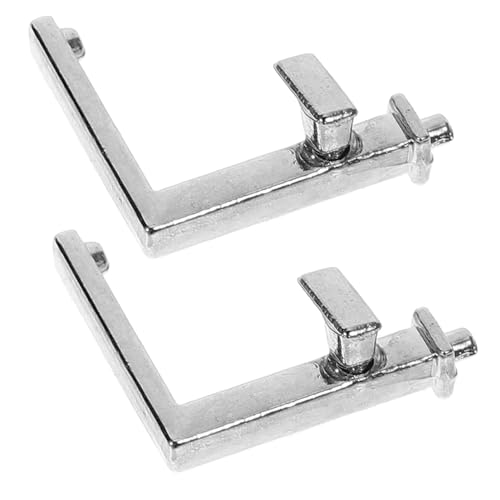 Supvox 2 Stück Mini-Wasserhahn Dekoration Miniatur Zubehör für Puppenhäuser für Schlafzimmer gefälschter Wasserhahn Mini- -Küchenzubehör Aluminiumlegierung Silver von Supvox