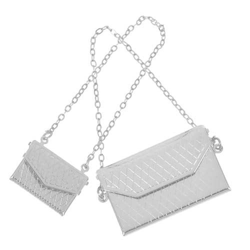 Supvox 2 Stück Mini-puppenhaus-zubehör Klein Geldbeutel Puppenhauszubehör Mini-kettentaschenmodell Mikroszenenverzierung Mini-hauspuppen-kettentasche Dekorative Tasche Silver Legierung Supvox 2 Stück Mini-puppenhaus-zubehör Klein Geldbeutel Puppenhauszubehör Mini-kettentaschenmodell Mikroszenenverzierung Mini-hauspuppen-kettentasche Dekorative Tasche Silver Legierung von Supvox