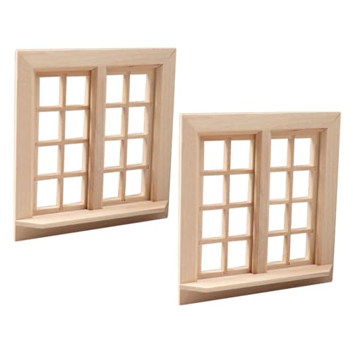 Supvox 2 Stück Mini-tür- Und Fenstermodell Ornament Puppenhaus-fensterdekorationen Miniaturen Miniaturspielzeug Häuser Miniatur-fensterrahmen Mini Möbel Puppenhausteile Hölzern Khaki Supvox 2 Stück Mini-tür- Und Fenstermodell Ornament Puppenhaus-fensterdekorationen Miniaturen Miniaturspielzeug Häuser Miniatur-fensterrahmen Mini Möbel Puppenhausteile Hölzern Khaki von Supvox