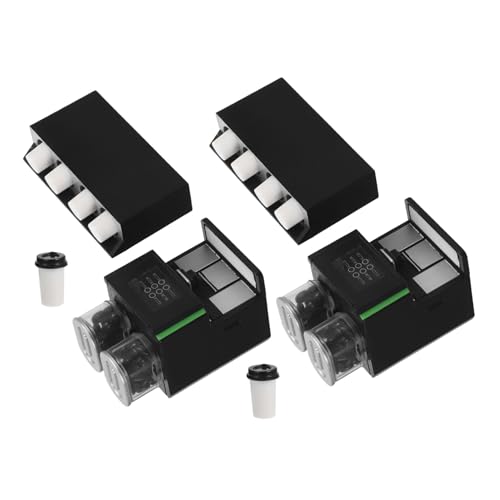 Supvox 2 Stück Miniatur Kaffeemaschine Puppenhaus Zubehör Realistische Mini Kaffeeautomat für Puppenhausküche Kaufladen DIY Dekoration von Supvox