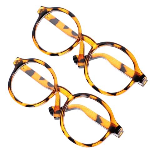 Supvox 2 Stück Miniatur Puppenbrillen Auffällige Transparente Kunststoffbrillen für Langlebige Blickfang Dekorationen als und Fotorequisite von Supvox