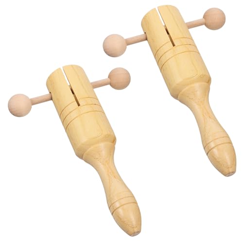 Supvox 2 Stück Musikalisches Holzspielzeug Frühpädagogisches Rasselinstrument für Kleinkinder Leicht und Tragbar für Klangwahrnehmung und Musikalische Aktivitäten Supvox 2 Stück Musikalisches Holzspielzeug Frühpädagogisches Rasselinstrument für Kleinkinder Leicht und Tragbar für Klangwahrnehmung und Musikalische Aktivitäten von Supvox