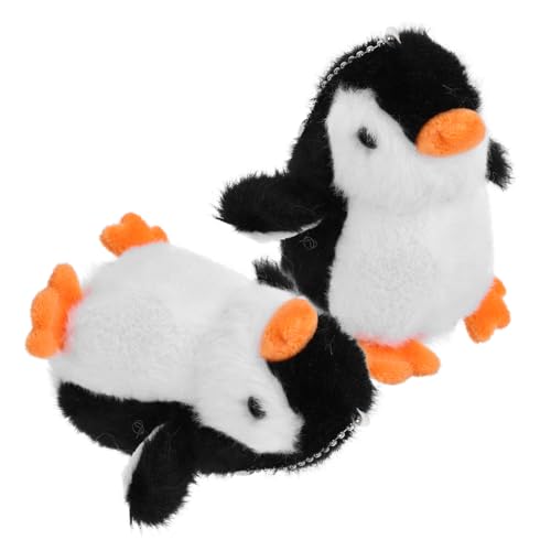 Supvox 2 Stück Pinguin-Puppe-Anhänger Pinguin schlüsselanhänger Pinguin stofftier Netter Schlüsselbund gefüllte Puppe Schlüsselanhänger Auto schlüsselanhänger Tasche hängende Dekoration von Supvox