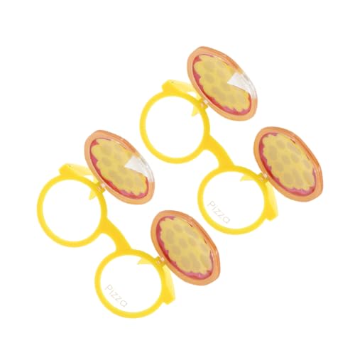 Supvox 2 Stück Pizzagläser Kleine Brille Stütze Kostüm Brillen Foto Requisiten Sammeln Von Brillenstützen Interessante Partybrille Hawaiianische Lustige Brille Lustige Brillenstütze Abs von Supvox