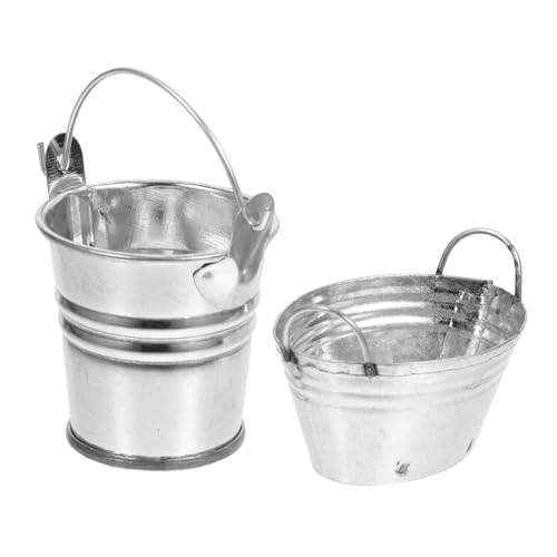 Supvox 2 Stück Puppenhaus Mini-eiseneimer Simuliertes Eimermodell Mini-hausmodelle Miniatur-gartenzubehör Miniatur-kunsteimer Kleine Eimerfigur Mini-Halter Puppenhaus Mini-Eimer Silver Supvox 2 Stück Puppenhaus Mini-eiseneimer Simuliertes Eimermodell Mini-hausmodelle Miniatur-gartenzubehör Miniatur-kunsteimer Kleine Eimerfigur Mini-Halter Puppenhaus Mini-Eimer Silver von Supvox
