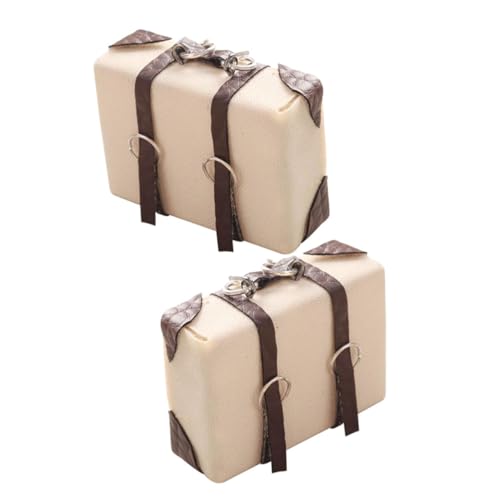 Supvox 2 Stück Puppenhaus Miniatur Leerer Becher Wasserbecher Mini Modell Zubehör Miniaturen Puppenhaus Puppenhaus Reisekoffer Mini Koffer Mini Ornament Polyurethan von Supvox