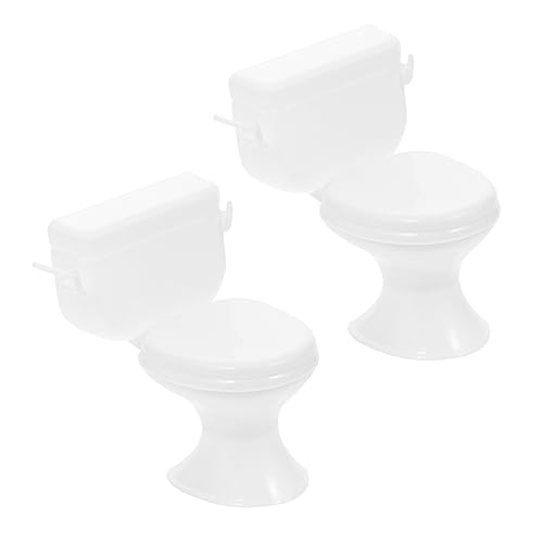 Supvox 2 Stück Puppenhaus-Toilette Bad winzig Puppenhaus Möbel Miniaturen Größe Miniature House miniaturhaus Mini-Toiletten-Puppenhaus Toilettenspielzeug für Plastik Weiß Supvox 2 Stück Puppenhaus-Toilette Bad winzig Puppenhaus Möbel Miniaturen Größe Miniature House miniaturhaus Mini-Toiletten-Puppenhaus Toilettenspielzeug für Plastik Weiß von Supvox