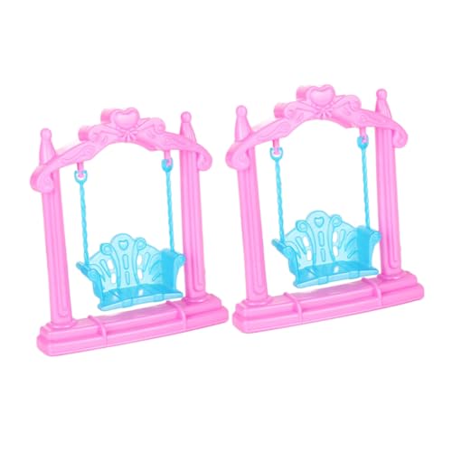 Supvox 2 Stück Puppenhausschaukel für kinderspielzeug kinderknallzeug Dollhouse zubehör Puppenhausdekor Puppenhausverzierung Mini-Hausschmuck Plastik Rosa Supvox 2 Stück Puppenhausschaukel für kinderspielzeug kinderknallzeug Dollhouse zubehör Puppenhausdekor Puppenhausverzierung Mini-Hausschmuck Plastik Rosa von Supvox