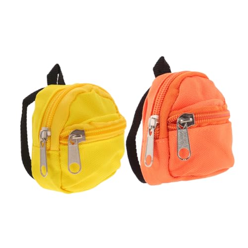Supvox 2 Stück Puppenrucksack Für Süßes Puppenhaus Artikel Kinderspielzeug Kleine Puppentrage Schule Kleine Mädchen Miniatur Szenenzubehör Puppen Mini Rucksack Mini Haustasche von Supvox