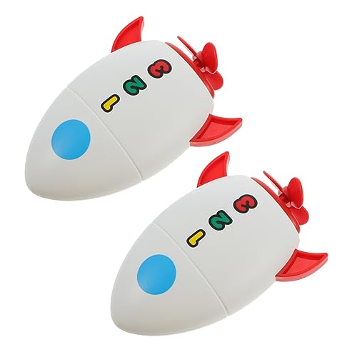 Supvox 2 Stück Raketen Badespielzeug Schwimm Badespielzeug Badespielzeug Uhrwerk Badespielzeug Badewanne Wasserspielzeug Badespielzeug Badepool Kleinkind von Supvox