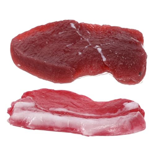 Supvox 2 Stück Realistische Fleischmodelle Künstliches Steak Frisches Schweine und Rindfleisch für Küchen Dekoration Fotografie Requisiten und Festliche Veranstaltungen Supvox 2 Stück Realistische Fleischmodelle Künstliches Steak Frisches Schweine und Rindfleisch für Küchen Dekoration Fotografie Requisiten und Festliche Veranstaltungen von Supvox