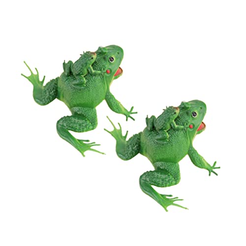 Supvox 2 Stück Realistische Grüne Frosch Modelle Wasserspielzeug für Garten und Zuhause für Freunde für Dekoration von Supvox