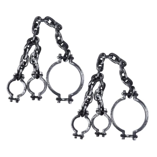 Supvox 2 Stück Realistische Halloween Plastik Handschellen und aus Robustem Kunststoff für Gruselige Partydekoration Gefängnis Requisiten und Cosplay Zubehör Vielseitig und von Supvox
