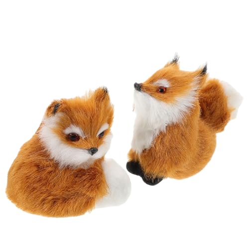 Supvox 2 Stück Realistische Plüsch Fuchs Figur Weiches Kunstfell Tierdeko Kuscheltier Mini Deko für Weihnachten Babyparty und Wohnraumgestaltung Supvox 2 Stück Realistische Plüsch Fuchs Figur Weiches Kunstfell Tierdeko Kuscheltier Mini Deko für Weihnachten Babyparty und Wohnraumgestaltung von Supvox