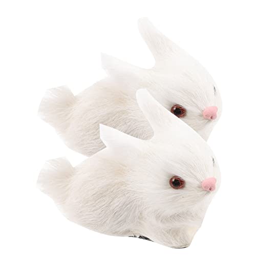 Supvox 2 Stück Realistische Simulation Kaninchen Figuren Plüschähnliche Leichte Hasen Deko Langlebige Detailgetreue Nachbildung für Wohn und Gartendekoration Geschenkidee für Familie und Supvox 2 Stück Realistische Simulation Kaninchen Figuren Plüschähnliche Leichte Hasen Deko Langlebige Detailgetreue Nachbildung für Wohn und Gartendekoration Geschenkidee für Familie und von Supvox