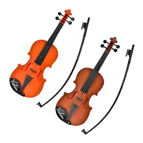 Supvox 2 Stück Realistische Violine für Musikinstrument für Anfänger zur Frühen Musikalischen Kunststoff Violin Modell Supvox 2 Stück Realistische Violine für Musikinstrument für Anfänger zur Frühen Musikalischen Kunststoff Violin Modell von Supvox