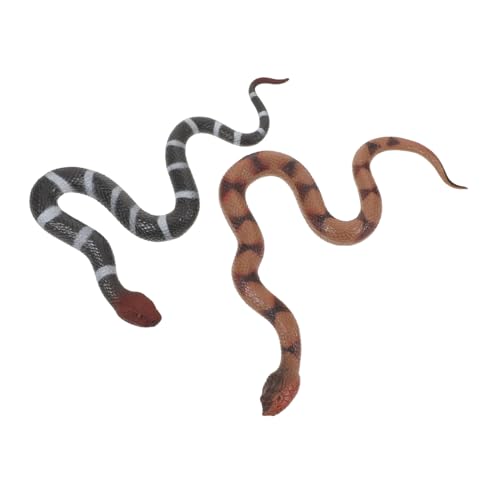 Supvox 2 Stück Realistische Weiche Schlangenfiguren aus TPR Lebensechte Nachbildung für Halloween Pädagogisches und Dekorative Tiermodelle für Partyspaß Supvox 2 Stück Realistische Weiche Schlangenfiguren aus TPR Lebensechte Nachbildung für Halloween Pädagogisches und Dekorative Tiermodelle für Partyspaß von Supvox