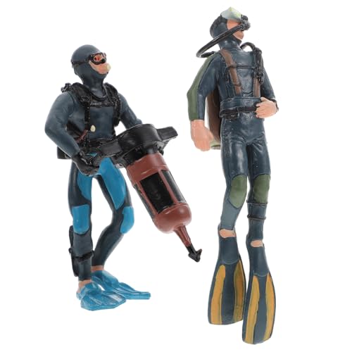Supvox 2 Stück Realistischer Taucher Figuren PVC Action Figuren Deko für Schreibtisch Aquarium für Unterwasser Abenteuer Fans Supvox 2 Stück Realistischer Taucher Figuren PVC Action Figuren Deko für Schreibtisch Aquarium für Unterwasser Abenteuer Fans von Supvox