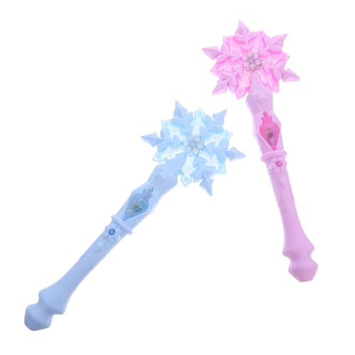Supvox 2 Stück Schnee Zauberstab Prinzessin betrieben Zauberstäbe für Mädchen wollen Glühstab LED Mädchenleistungsfee Schneeflocken-Leuchtstäbe Party Gefälligkeiten Partygeschenk Plastik Supvox 2 Stück Schnee Zauberstab Prinzessin betrieben Zauberstäbe für Mädchen wollen Glühstab LED Mädchenleistungsfee Schneeflocken-Leuchtstäbe Party Gefälligkeiten Partygeschenk Plastik von Supvox
